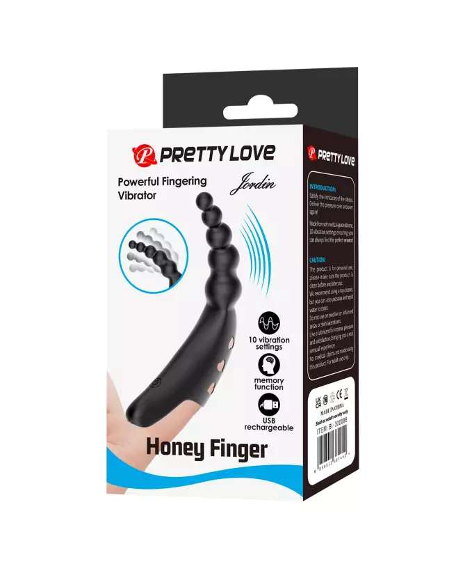 Image du stimulateur de doigts PRETTY LOVE JORDIN, jouet intime silencieux et ergonomique-2
