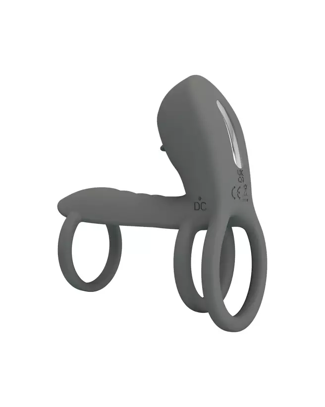 Image de l'anneau vibrant Pretty Love Jammy, stimulateur érotique en silicone pour couples-4
