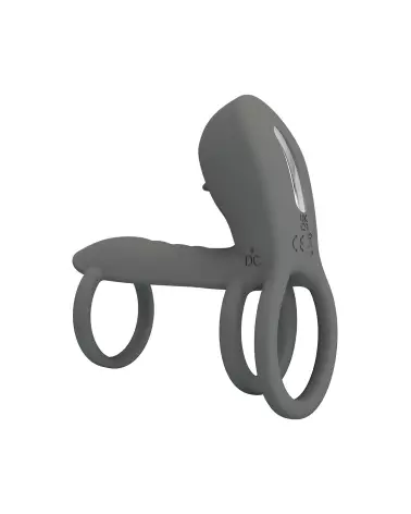 Image de l'anneau vibrant Pretty Love Jammy, stimulateur érotique en silicone pour couples-4