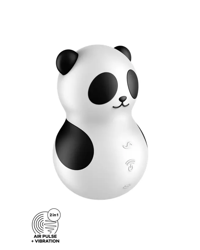 Image du Satisfyer Pocket Panda Blanc, stimulateur clitoridien compact et ergonomique-1