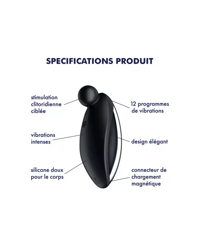 Image du Satisfyer Spot On Noir, vibromasseur élégant et performant-3