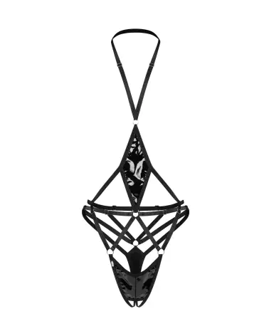 Image du Body Ouvert Keira Lise Noir par Obsessive - Lingerie Sensuelle et Élégante-10