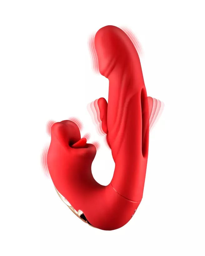 Image du stimulateur point G YOBA KISSY ROUGE pour plaisir intense-1