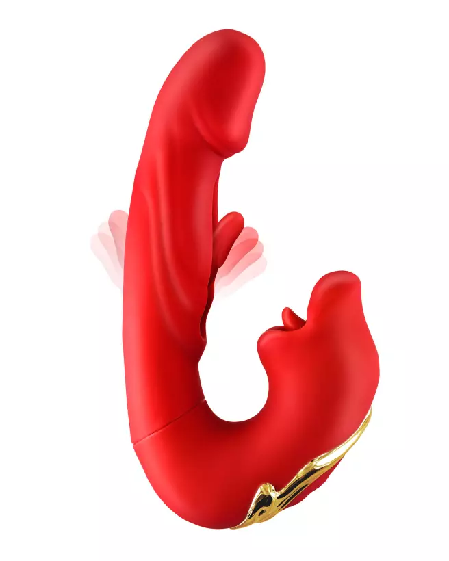 Image du stimulateur point G YOBA KISSY ROUGE pour plaisir intense-5