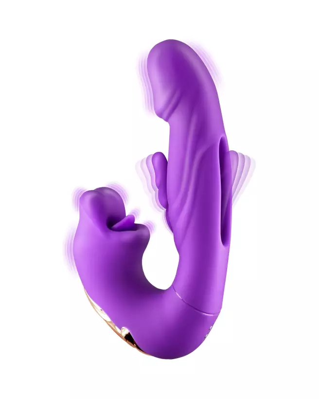 Image du stimulateur YOBA Kissy Violet pour Point G, jouet intime étanche et ergonomique-1