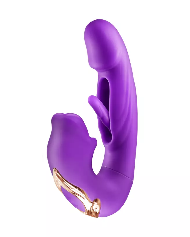 Image du stimulateur YOBA Kissy Violet pour Point G, jouet intime étanche et ergonomique-4