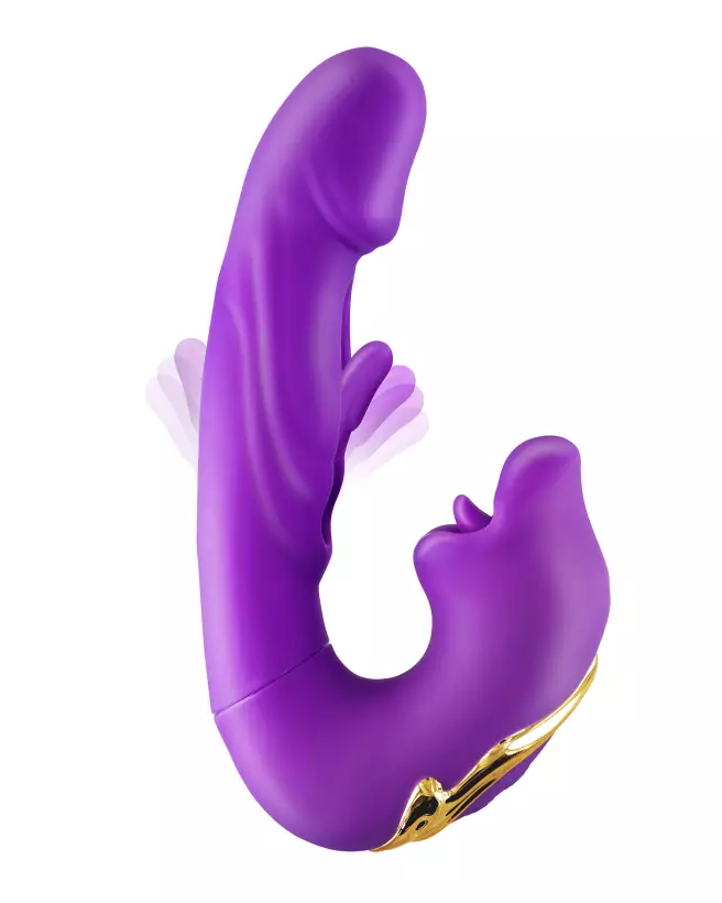 Image du stimulateur YOBA Kissy Violet pour Point G, jouet intime étanche et ergonomique-5