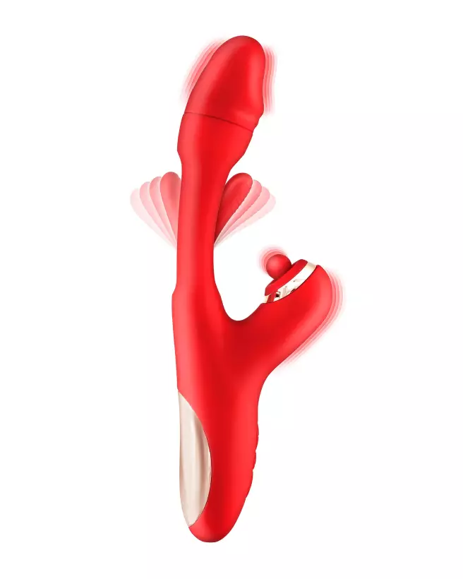 Image du YOBA Joyfully Rouge, rabbit vibrant de luxe pour plaisir intense-1
