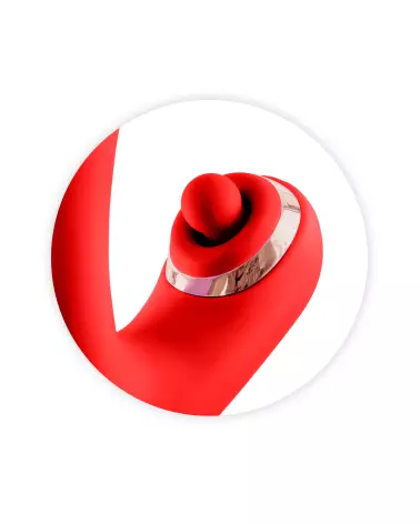 Image du YOBA Joyfully Rouge, rabbit vibrant de luxe pour plaisir intense-3