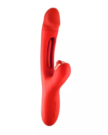 Image du YOBA Joyfully Rouge, rabbit vibrant de luxe pour plaisir intense-4