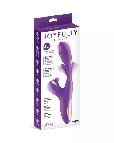Image du YOBA Joyfully Violet, vibrator Rabbit de haute qualité pour plaisir maximal-2