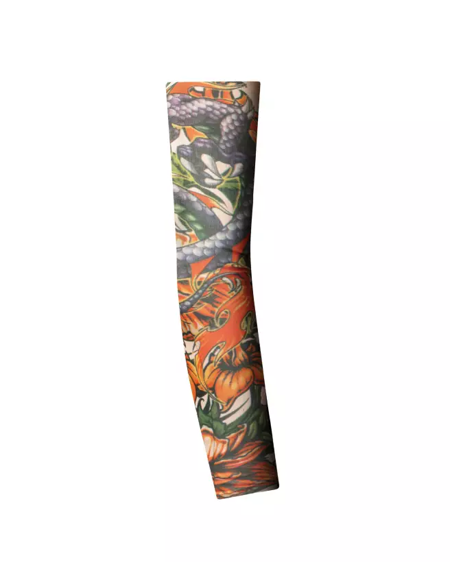 Image Manche Tatouage T105 Obsessive - Design inspiré des tatouages, tissu élastique doux-3