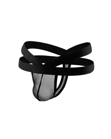 String en résille noir STG Paris Hollywood pour homme taille S/M-6