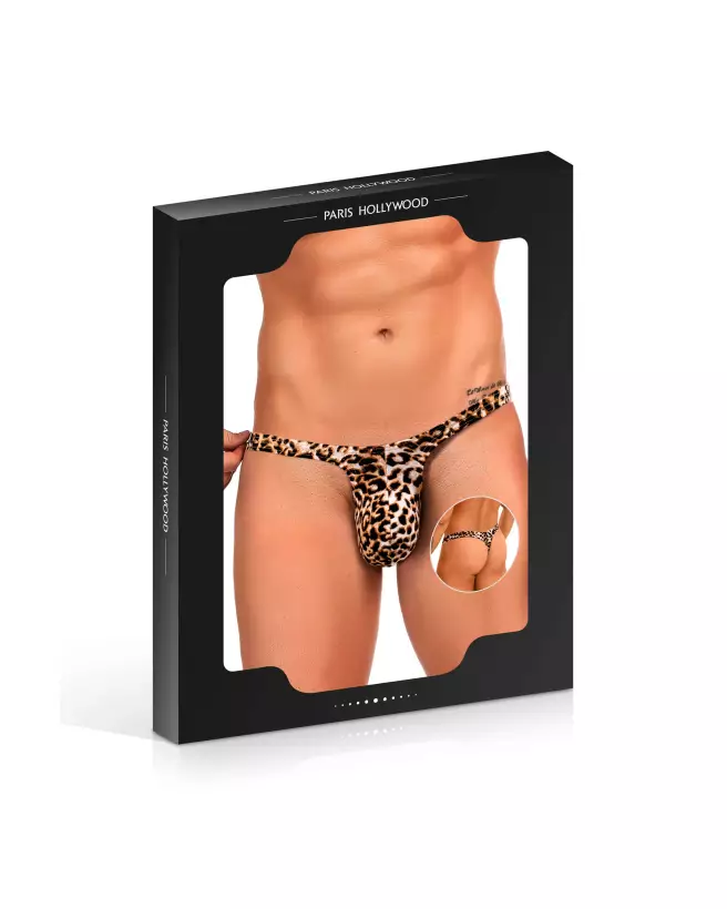 Image String STG Homme Léopard L/XL de Paris Hollywood - Lingerie Masculine Tendance-2