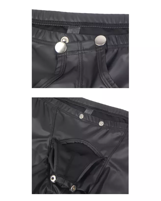 Boxer noir à pressions PARIS HOLLYWOOD taille L/XL pour homme-5