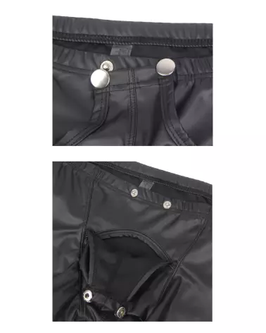 Boxer noir à pressions PARIS HOLLYWOOD taille L/XL pour homme-5