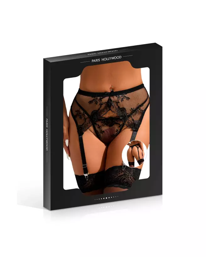 Porte-jarretelles noir PARIS HOLLYWOOD taille 2XL 3XL élégant et confortable-2