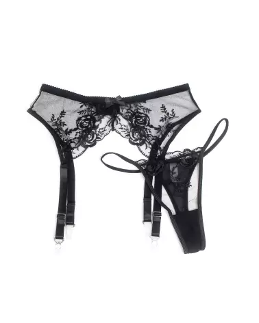 Porte-jarretelles noir PARIS HOLLYWOOD taille 2XL 3XL élégant et confortable-5