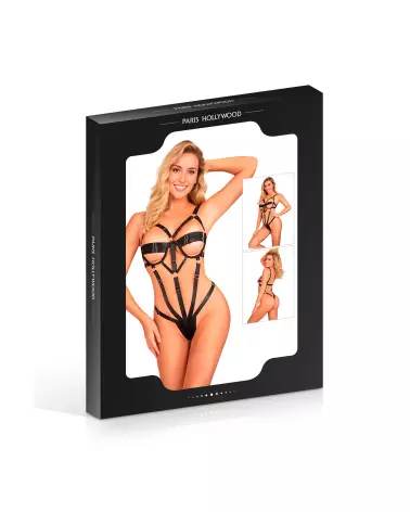 Body ajustable noir Paris Hollywood, lingerie taille universelle élégante-2
