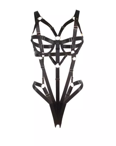 Body ajustable noir Paris Hollywood, lingerie taille universelle élégante-5