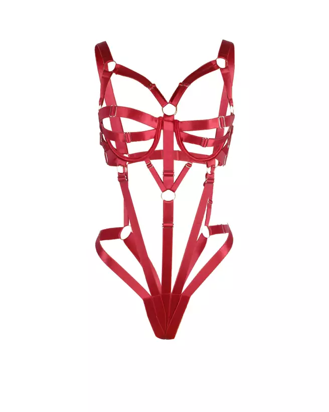 Body ajustable Bordeaux Paris Hollywood taille unique élégant confortable-5