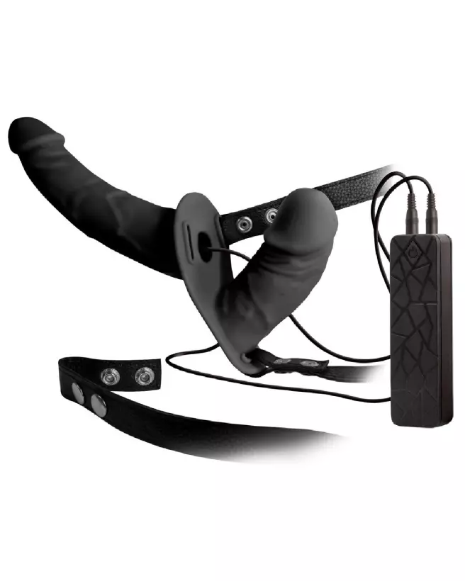 Double Thruster Harness You2Toys en action, godes ceintures de qualité pour plaisir partagé-2