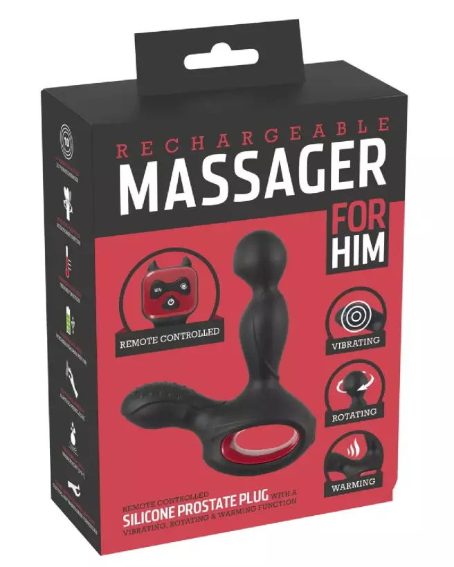 Image du Silicone Prostate Plug You2Toys avec fonctions de vibration et rotation-1