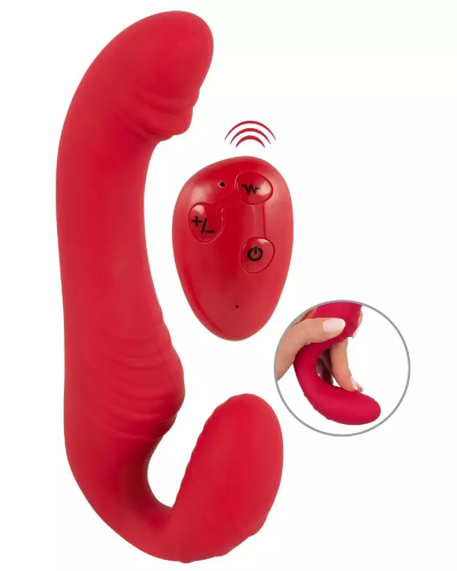 Image RC Strapless Strap-on 3 de You2Toys, gode ceinture double sans bretelles-2