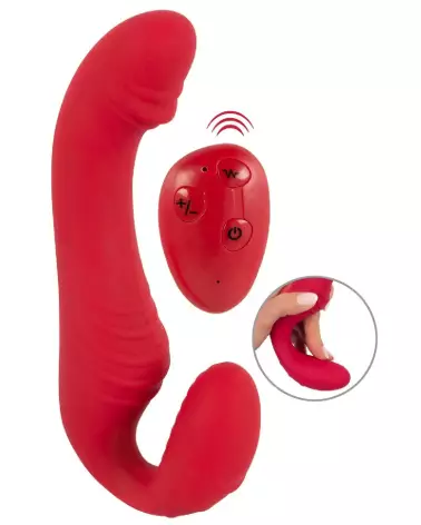 Image RC Strapless Strap-on 3 de You2Toys, gode ceinture double sans bretelles-2