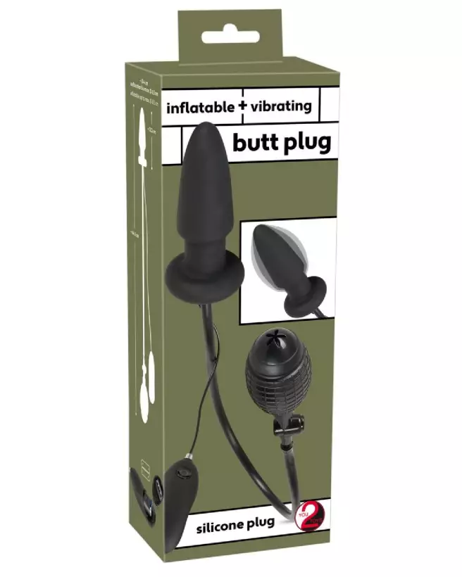 Image du plug anal gonflable vibrant You2Toys avec télécommande et modes de vibration-1