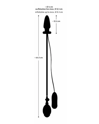 Image du plug anal gonflable vibrant You2Toys avec télécommande et modes de vibration-7