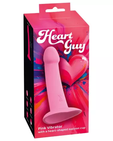 Heart Guy Pink Vibrator de You2Toys avec lubrifiant naturel bio pour plaisir optimal-1