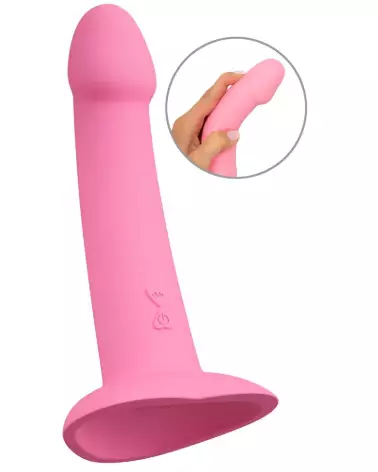 Heart Guy Pink Vibrator de You2Toys avec lubrifiant naturel bio pour plaisir optimal-2