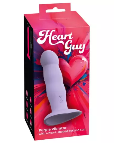 Heart Guy Purple Vibrator de You2Toys en couleur pourpre, sextoy élégant et performant-1