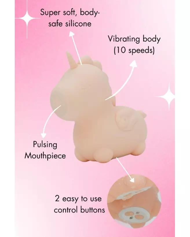 Image du stimulateur clitoridien Unihorn Heart Throb, compact et ergonomique-5