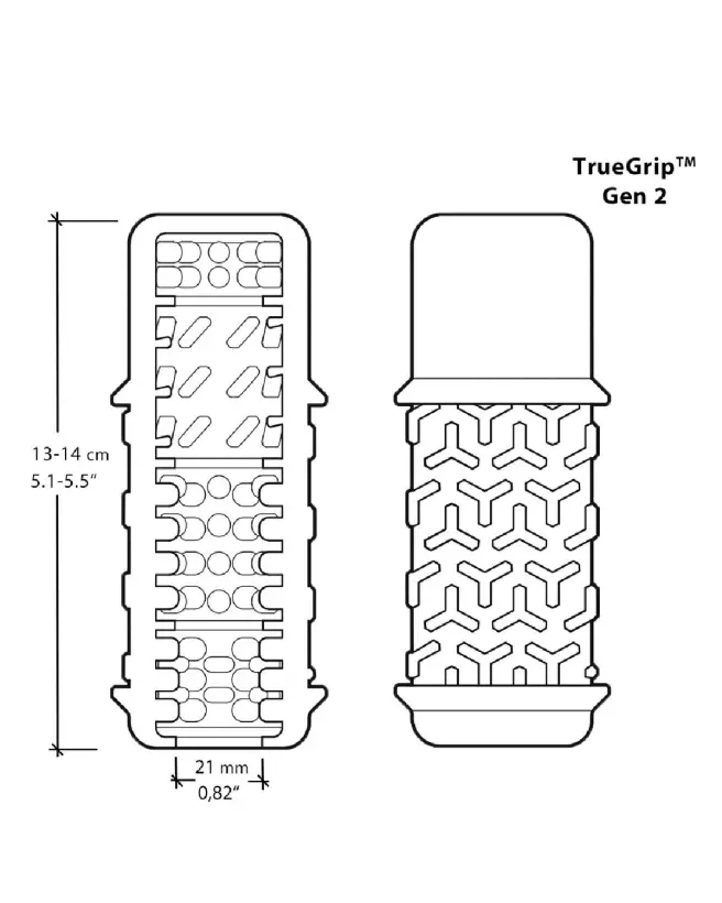 Image du TrueGrip Gen 2 Sleeve de The Handy, manchon innovant pour masturbation intensifiée-3