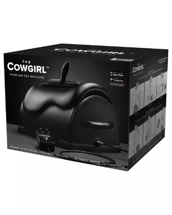 The Cowgirl Premium Riding Sex Machine vue de côté en action-1