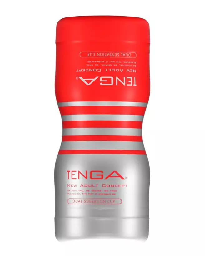 Image du Tenga Dual Sensation Cup, masturbateur haut de gamme TENGA pour plaisir intense-2