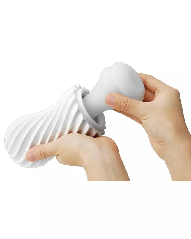 Image du masturbateur Tenga Flex Silky White - plaisir et innovation-4
