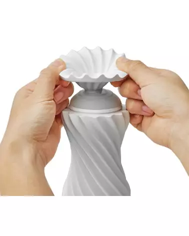 Image du masturbateur Tenga Flex Silky White - plaisir et innovation-5