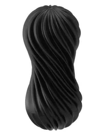 Image du Masturbateur TENGA Flex Rocky Black, design innovant et ergonomique pour une stimulation maximale-2