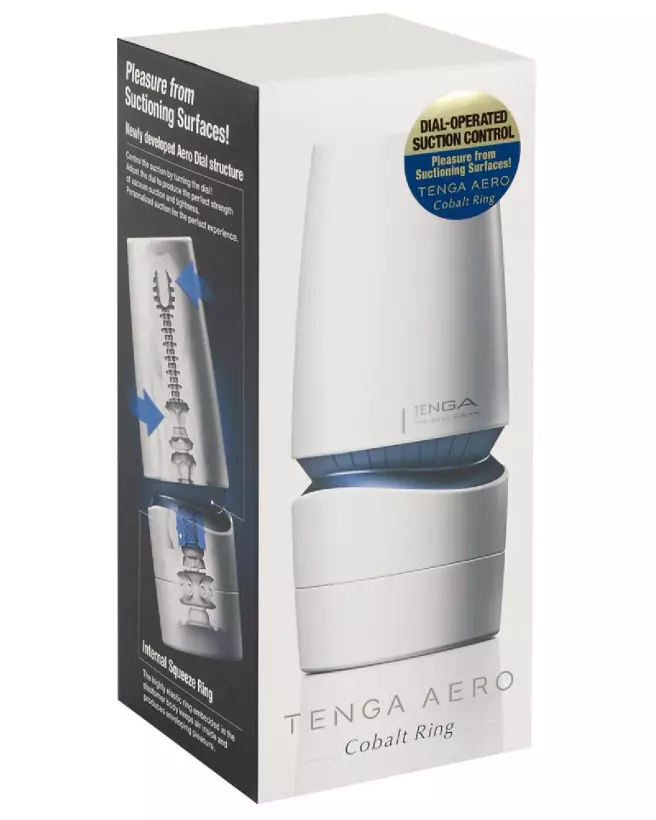 Image du Tenga Aero Cobalt Ring, masturbateur innovant de TENGA-1