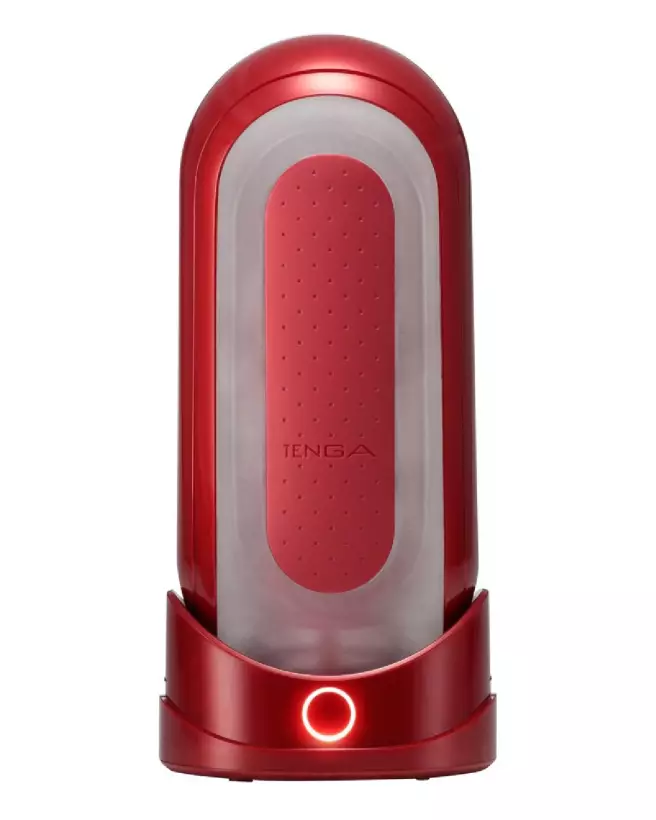 Image du Flip 0 Red Warmer de TENGA, masturbateur chauffant haut de gamme-2