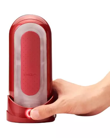 Image du Flip 0 Red Warmer de TENGA, masturbateur chauffant haut de gamme-3