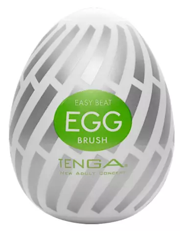 Image du masturbateur TENGA Egg Brush avec texture innovante et design unique-1