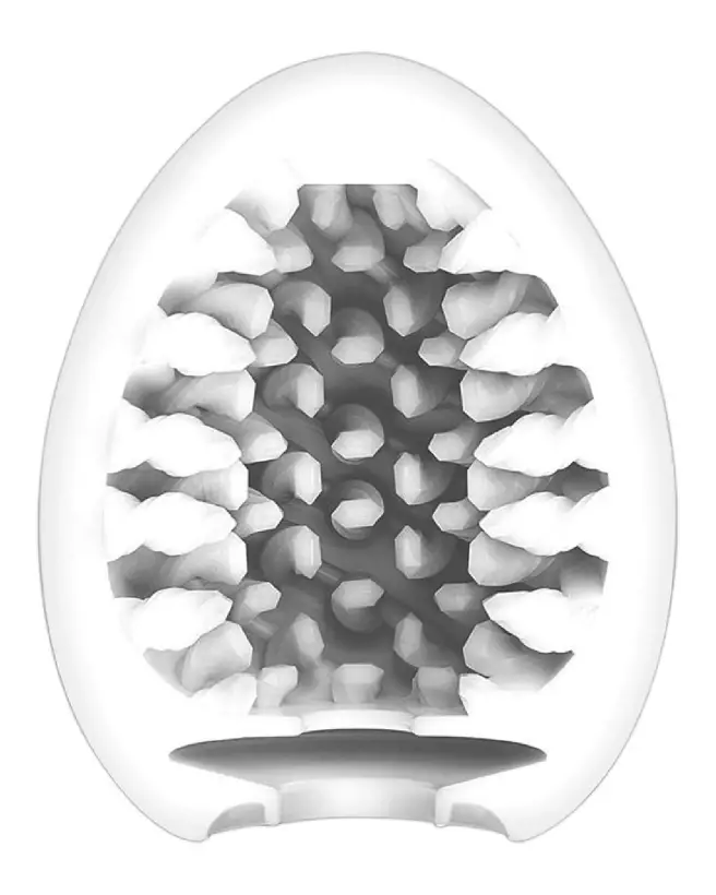 Image du masturbateur TENGA Egg Brush avec texture innovante et design unique-2