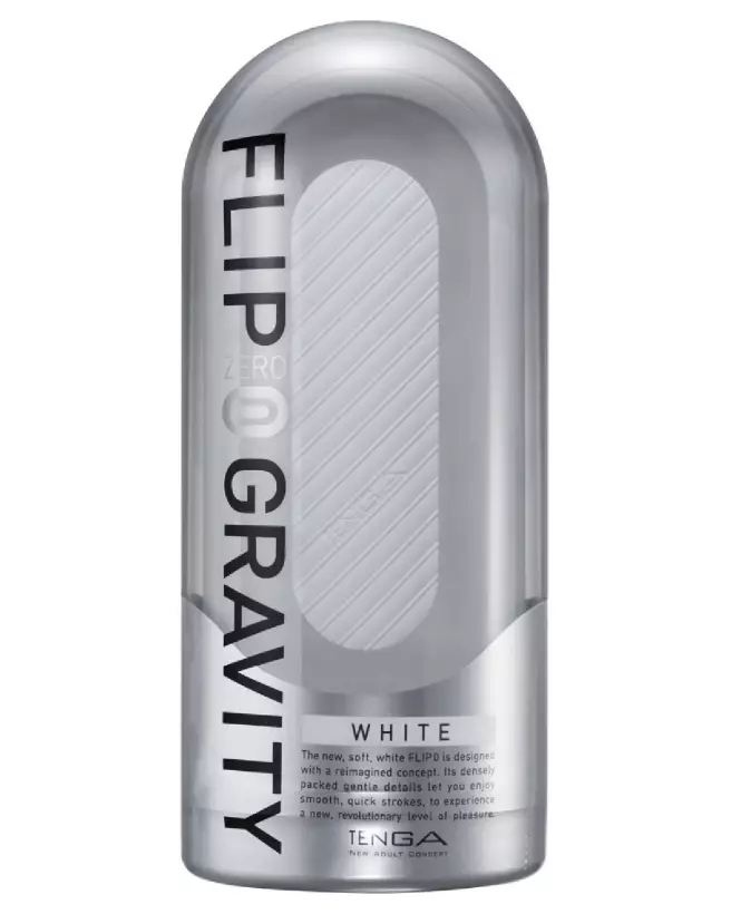 Image du Tenga Zero Gravity White, masturbateur discret et innovant de TENGA-1