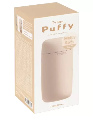 Image du masturbateur Tenga Puffy Latte Brown, produit ergonomique et discret-1
