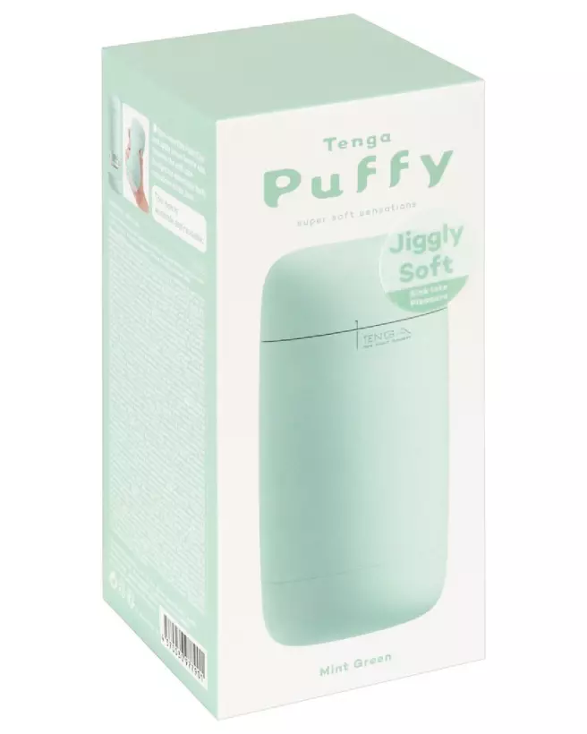 Image du masturbateur Tenga Puffy Mint Green, design ergonomique et couleur menthe-1