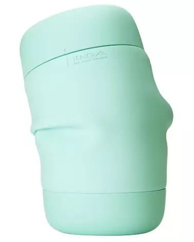 Image du masturbateur Tenga Puffy Mint Green, design ergonomique et couleur menthe-3
